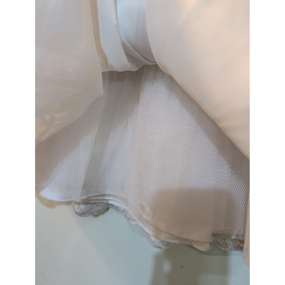American Princess Size 4 White Lace Sequin Dress Angelcore Coquette Flower Girl - Picture 10 of 16